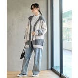 異素材ＭＩＸ×柄ニットカーディガン | rps | 詳細画像10 