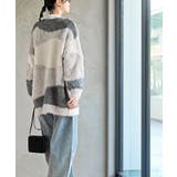 異素材ＭＩＸ×柄ニットカーディガン | rps | 詳細画像12 