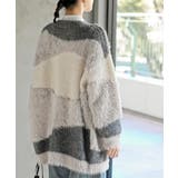 異素材ＭＩＸ×柄ニットカーディガン | rps | 詳細画像16 