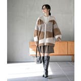 異素材ＭＩＸ×柄ニットカーディガン | rps | 詳細画像2 