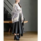 異素材ＭＩＸ×柄ニットカーディガン | rps | 詳細画像21 