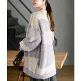 異素材ＭＩＸ×柄ニットカーディガン | rps | 詳細画像23 