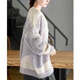 異素材ＭＩＸ×柄ニットカーディガン | rps | 詳細画像25 