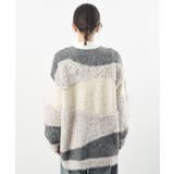 異素材ＭＩＸ×柄ニットカーディガン | rps | 詳細画像27 