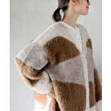 異素材ＭＩＸ×柄ニットカーディガン | rps | 詳細画像9 