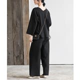 Vネックニットプルオーバー+ニットパンツセットアップ | rps | 詳細画像12