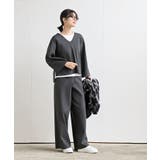 Vネックニットプルオーバー+ニットパンツセットアップ | rps | 詳細画像2