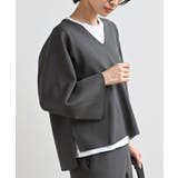 Vネックニットプルオーバー+ニットパンツセットアップ | rps | 詳細画像8