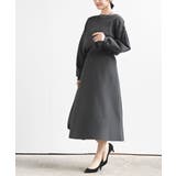 CHACグレー | ボートネックニットプルオーバー+ニットスカートセットアップ | rps