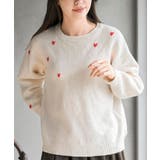 ハート刺繍ニットプルオーバー | rps | 詳細画像1