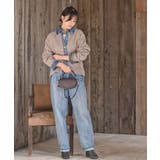 デニム切替レイヤード風ニットカーディガン | rps | 詳細画像10