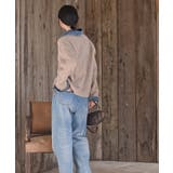 デニム切替レイヤード風ニットカーディガン | rps | 詳細画像12