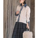 デニム切替レイヤード風ニットカーディガン | rps | 詳細画像18