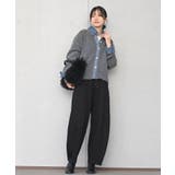 デニム切替レイヤード風ニットカーディガン | rps | 詳細画像2