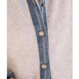 デニム切替レイヤード風ニットカーディガン | rps | 詳細画像26