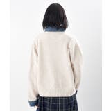 デニム切替レイヤード風ニットカーディガン | rps | 詳細画像28