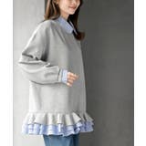 フリルレイヤードダンボールミニワンピース | rps | 詳細画像17 