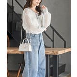 透かし編みダブルＺＩＰニットカーディガン | rps | 詳細画像5 