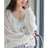 透かし編みＶネックニットカーディガン | rps | 詳細画像6 