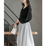 リボンボタン透かし編みニットカーディガン | rps | 詳細画像11 