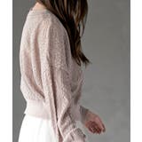 リボンボタン透かし編みニットカーディガン | rps | 詳細画像25 