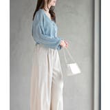 リボンボタン透かし編みニットカーディガン | rps | 詳細画像27 