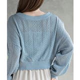 リボンボタン透かし編みニットカーディガン | rps | 詳細画像31 