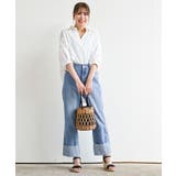 レース7分袖スキッパーチュニック | rps | 詳細画像10