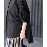 レース7分袖スキッパーチュニック | rps | 詳細画像18