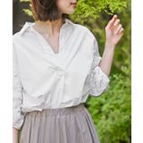 レース7分袖スキッパーチュニック | rps | 詳細画像6