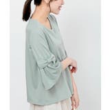 フレアーリボン袖７分プルオーバー | rps | 詳細画像11 