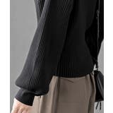 ボリューム袖ボトルネックリブニットプルオーバー | rps | 詳細画像30 