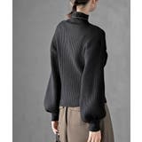 ボリューム袖ボトルネックリブニットプルオーバー | rps | 詳細画像31 