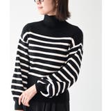 ブラック2 | ボリューム袖ボトルネックリブニットプルオーバー | rps