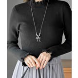 フリルネックリブニットプルオーバー | rps | 詳細画像24