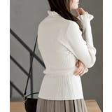 フリルネックリブニットプルオーバー | rps | 詳細画像48