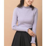 グレー | フリルネックリブニットプルオーバー | rps
