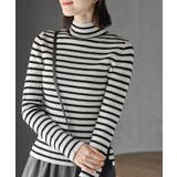 アイボリー2 | ハイネックリブニットプルオーバー | rps