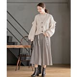 サイドレースアップケーブルフリルニットカーディガン | rps | 詳細画像2 