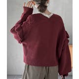 サイドレースアップケーブルフリルニットカーディガン | rps | 詳細画像30 