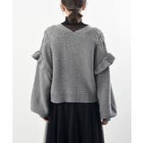 サイドレースアップケーブルフリルニットカーディガン | rps | 詳細画像37 