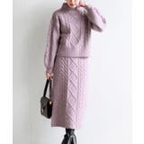 ピンク | ウール混ニットセットアップ | rps