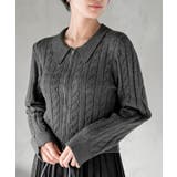 ダブルＺＩＰショート丈ケーブルニットプルオーバー | rps | 詳細画像14 