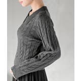 ダブルＺＩＰショート丈ケーブルニットプルオーバー | rps | 詳細画像15 