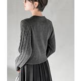 ダブルＺＩＰショート丈ケーブルニットプルオーバー | rps | 詳細画像16 