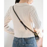 ダブルＺＩＰショート丈ケーブルニットプルオーバー | rps | 詳細画像8 