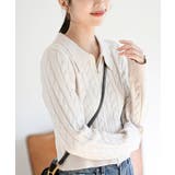 ダブルＺＩＰショート丈ケーブルニットプルオーバー | rps | 詳細画像9 