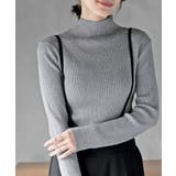 杢グレー | ハイネックラメニットプルオーバー | rps