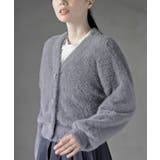 リボンボタンフェザーＶネックカーディガン | rps | 詳細画像7 