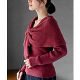 リボンモチーフラメフェザーニットプルオーバー | rps | 詳細画像33 